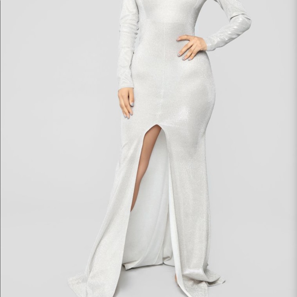 Glam Mermaid Dress - Silve